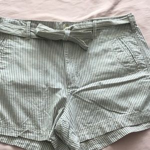 AEO high rise striped shorts EUC